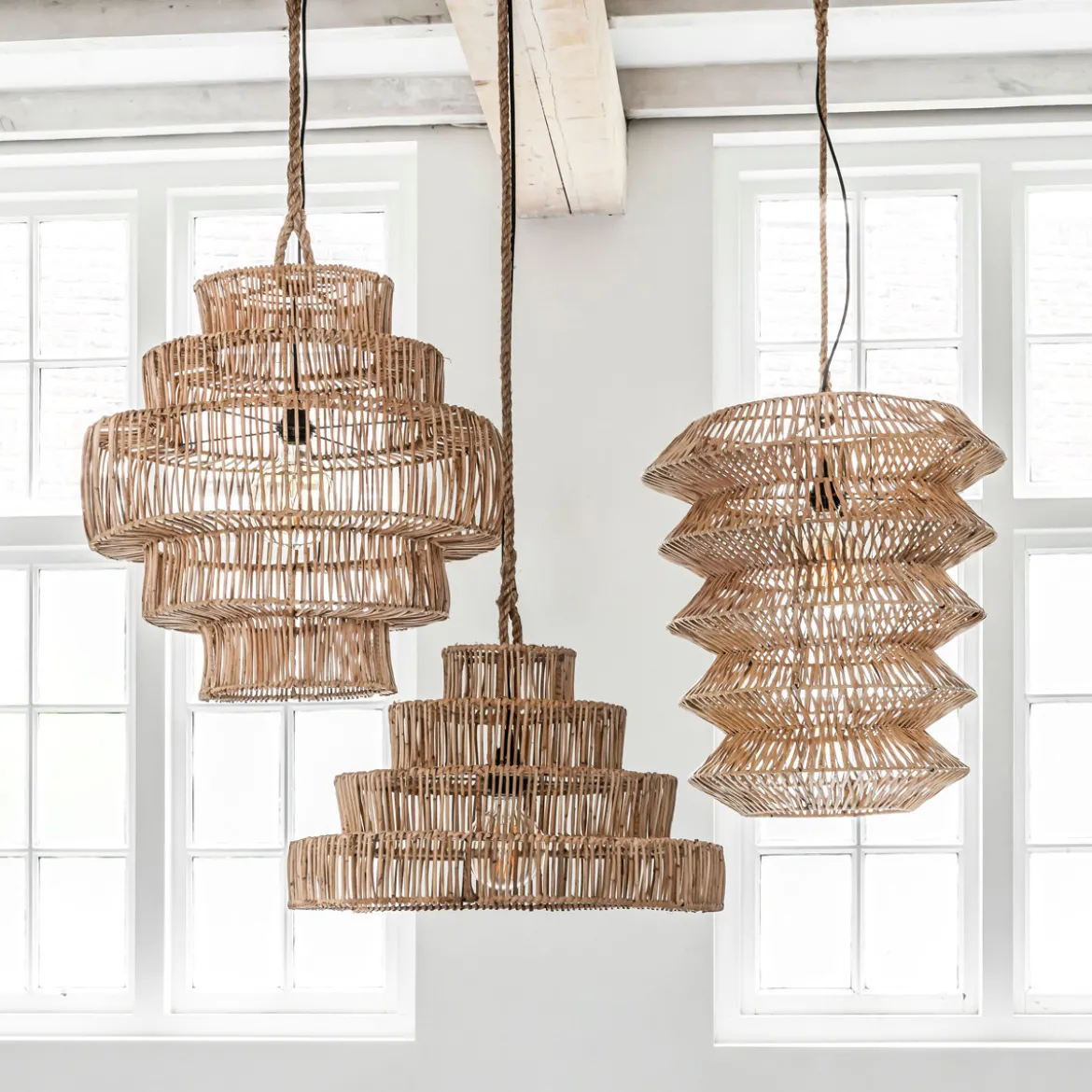 Ibiza hanglamp rotan - Must Living Talamanca