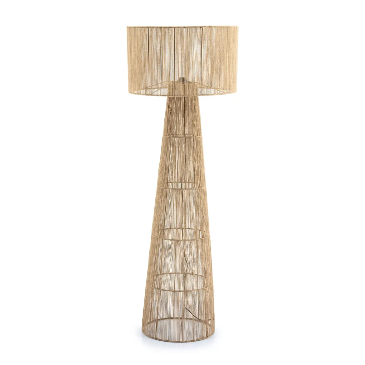 Ibiza vloerlamp beige touw - By-Boo Oshu