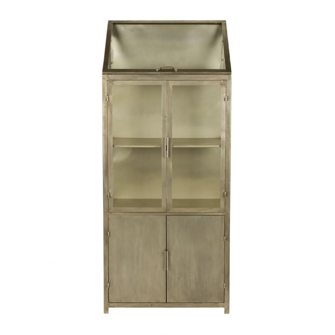 IJzeren vitrinekast vintage goud - Dutchbone Monviso