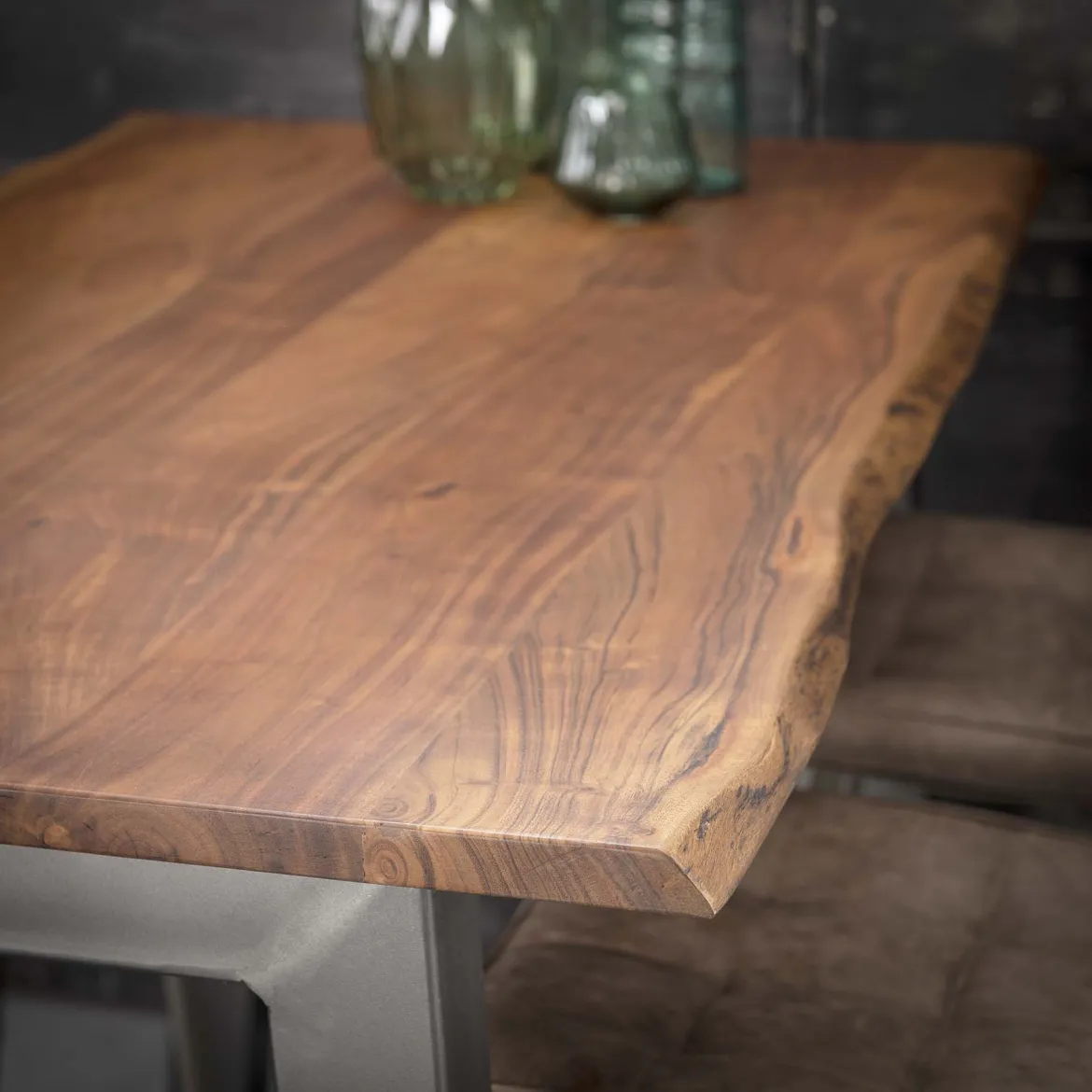 Industriele boomstam bartafel - Giani Edge
