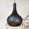 Industriele zwartbruine hanglamp - Santa Punch