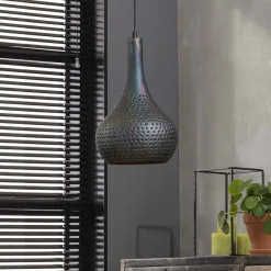 Industriele zwartbruine hanglamp - Santa Punch