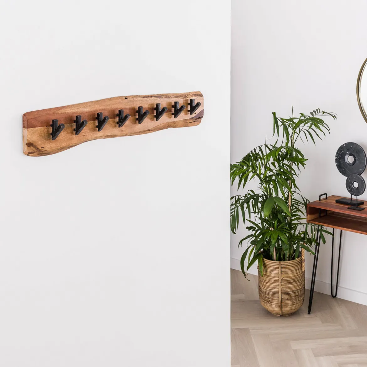 Kapstok boomstam plank acaciahout - Santa Poca Edge
