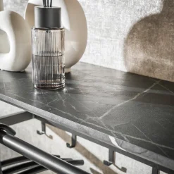 Kapstok met zwart marmer print - Santa Marmer Melamine