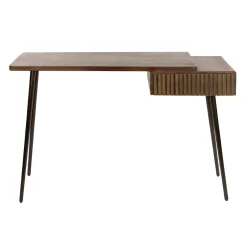 Kaptafel met een lade en metaal frame - Giani Carve