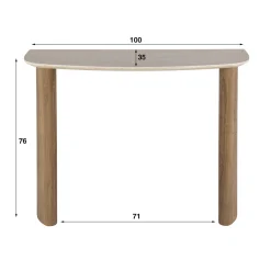 Keramieke kaptafel met organische poot - Giani Romano