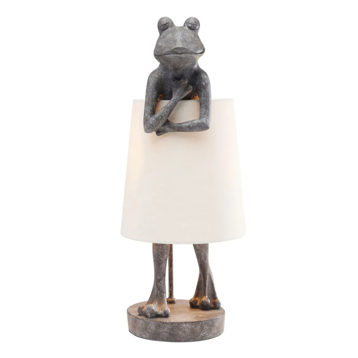 Kikkerfiguur tafellamp grijs - Kare Design Frog Grey