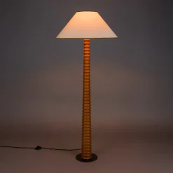 Klassieke vloerlamp beige kap - Dutchbone Horace