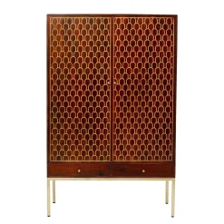 Kledingkast mangohout messing - Kare Design Muskat