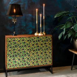 Kleurrijk dressoir mangohout - Dutchbone Meena
