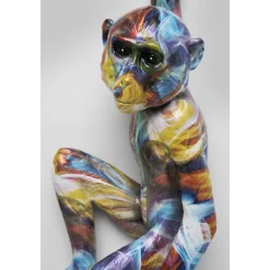Kleurrijke aap wanddeco - Kare Design Hanging Ape Colorful