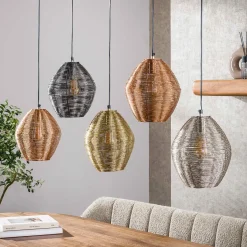 Kleurrijke hanglamp metaaldraad - Santa Web Mix