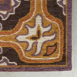 Kleurrijk vloerkleed met paars - Dutchbone Bashmira