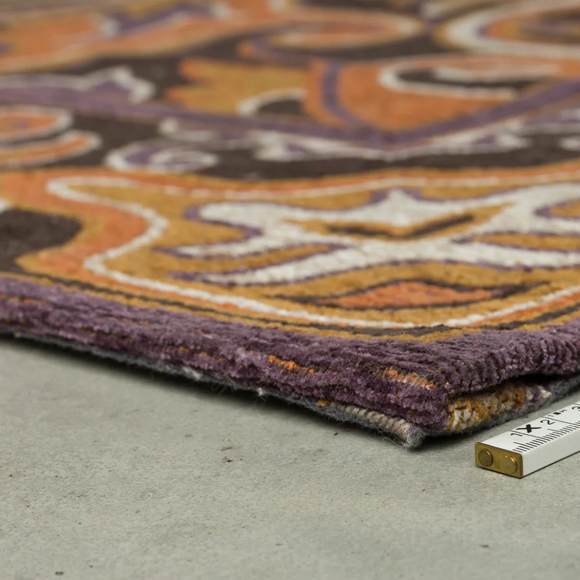 Kleurrijk vloerkleed met paars - Dutchbone Bashmira
