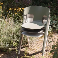 Kunststof design tuinstoel stapelbaar - Zuiver Horizon