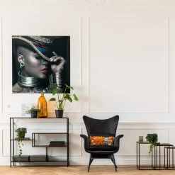 Laag wandrek staal met glas - Kare Design Loft