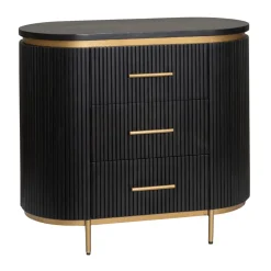 Ladenkast ovaal met messing - Tower Living Rivello