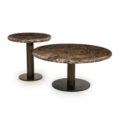 Lage salontafel rond marmer - Eleonora Luigi