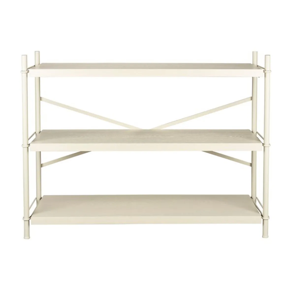 Lage stellingkast beige - Dutchbone Iron