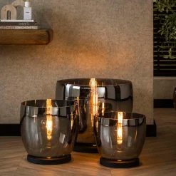 Lage vloerlamp gekleurd glas - Santa Up