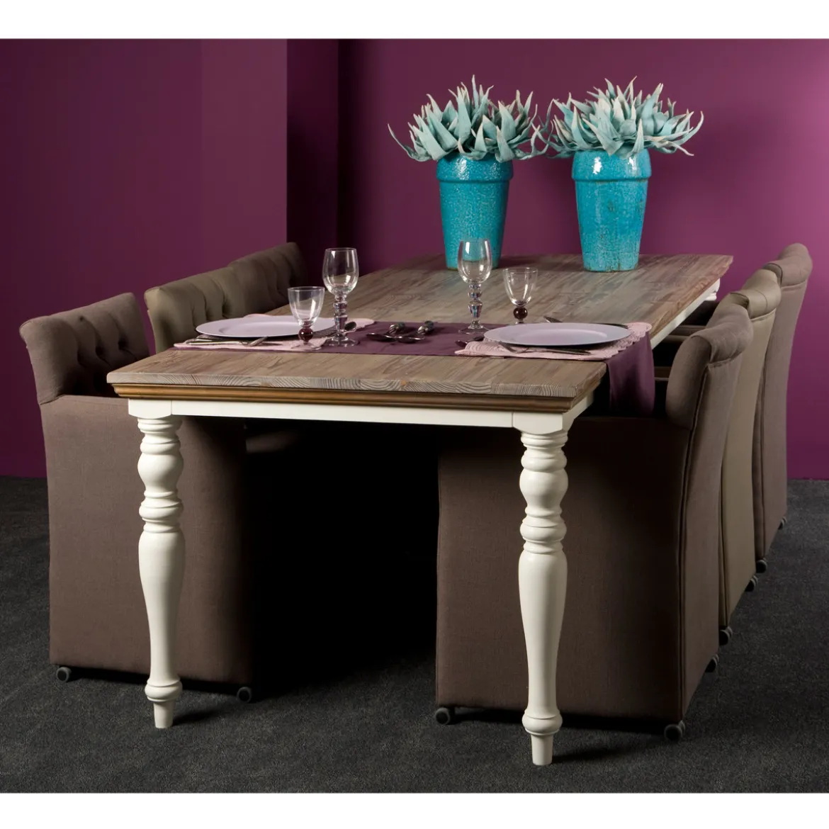 Landelijke eettafel - Tower Living Fleur