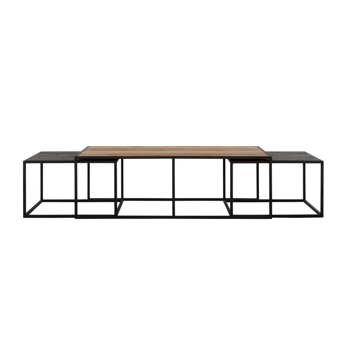 Lange salontafel set teakhout - DTP Home Cosmo