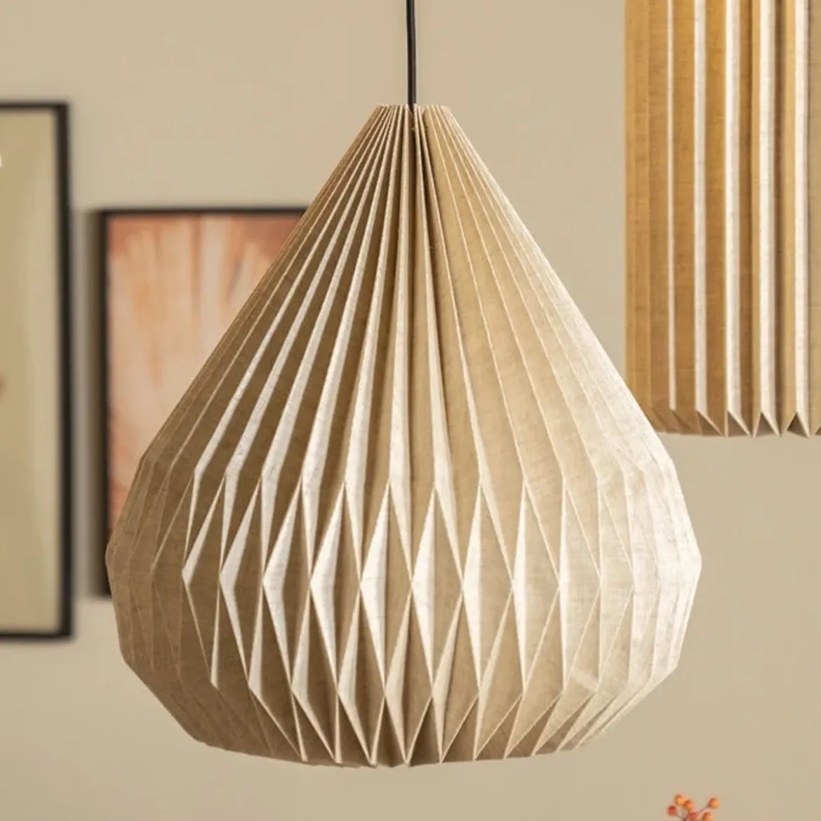 Linnen hanglamp lampion - By-Boo Zuki 3