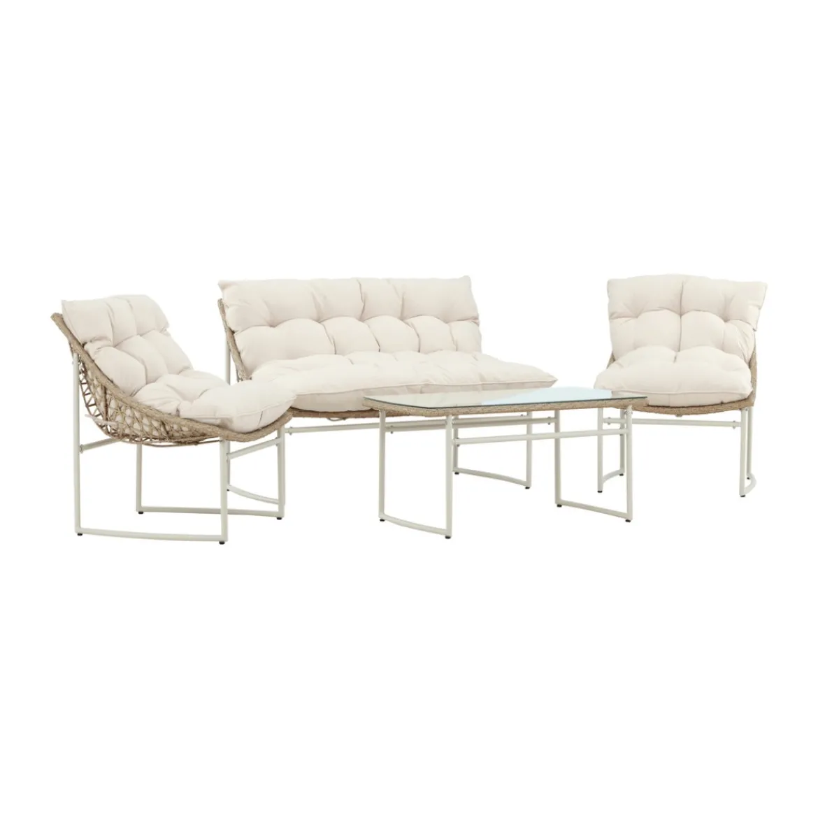 Loungeset met rattan - Lavis Tina