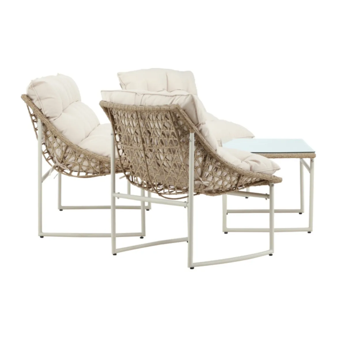 Loungeset met rattan - Lavis Tina