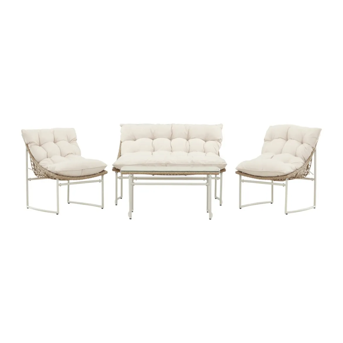 Loungeset met rattan - Lavis Tina
