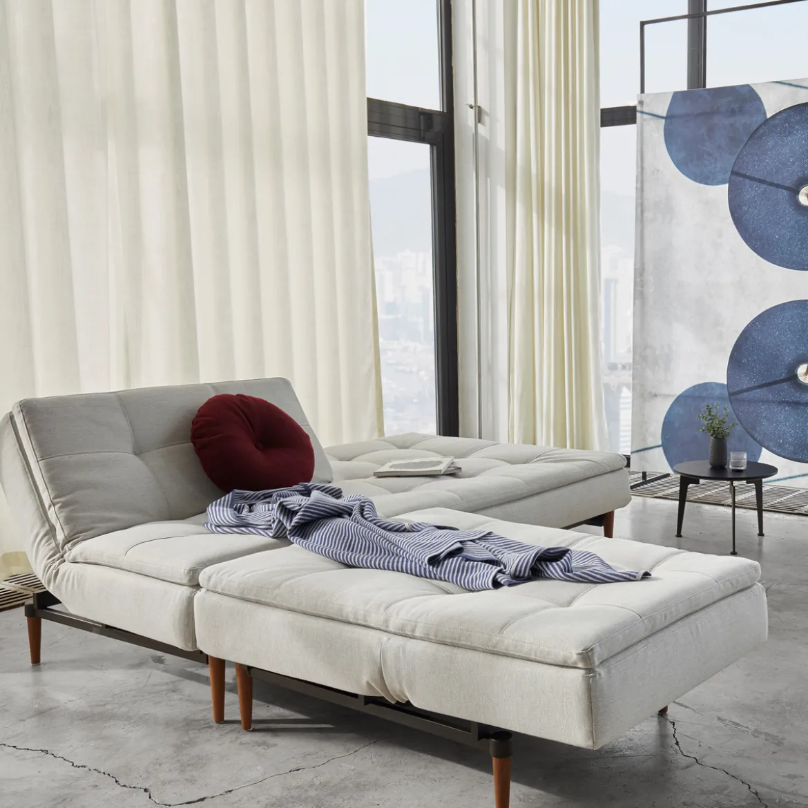 Luxe design slaapbank met topmatras - Innovation Living Dublexo