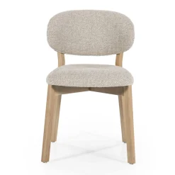 Luxe eetkamerstoel eiken en stof - Eleonora Mikky
