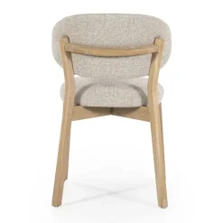 Luxe eetkamerstoel eiken en stof - Eleonora Mikky