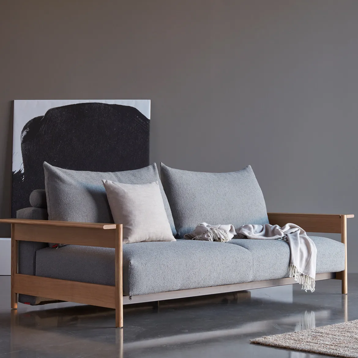 Luxe slaapbank Scandinavisch - Innovation Living Malloy Wood