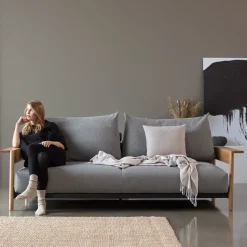 Luxe slaapbank Scandinavisch - Innovation Living Malloy Wood
