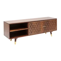 Mangohouten tv-meubel goud - Kare Design Muskat
