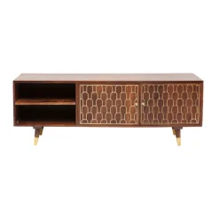 Mangohouten tv-meubel goud - Kare Design Muskat