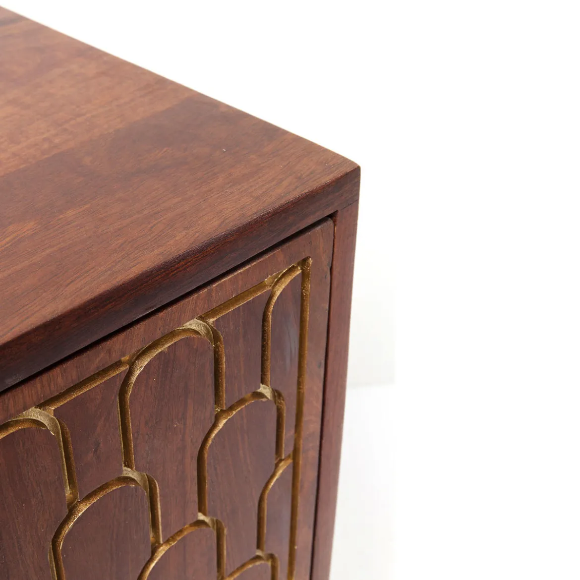 Mangohouten tv-meubel goud - Kare Design Muskat