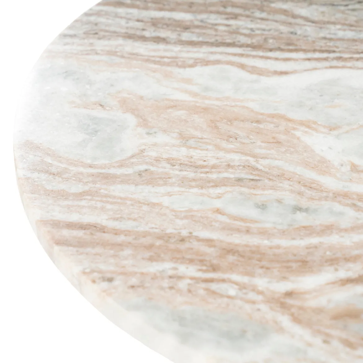 Marmere bijzettafel met hout - By-Boo LoopStone