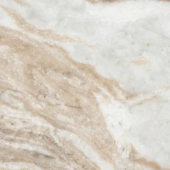 Marmere bijzettafel met hout - By-Boo LoopStone