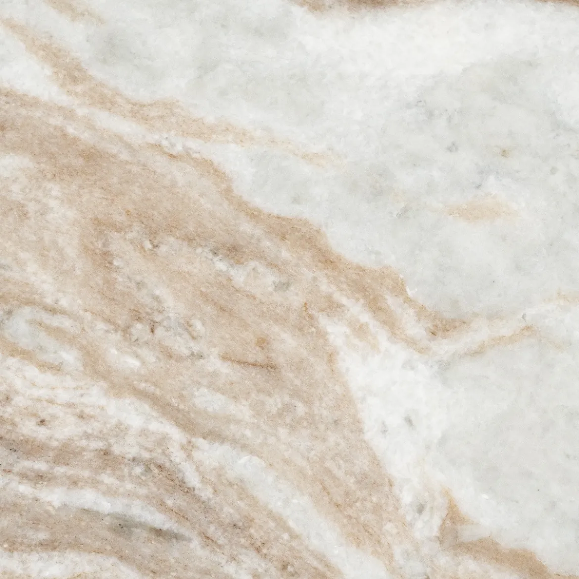 Marmere bijzettafel met hout - By-Boo LoopStone