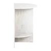Marmeren nachtkastje beige wit - Richmond Interiors Lansky