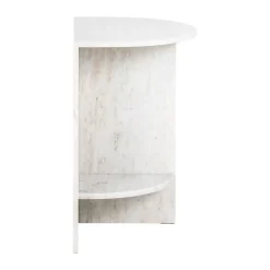 Marmeren nachtkastje beige wit - Richmond Interiors Lansky