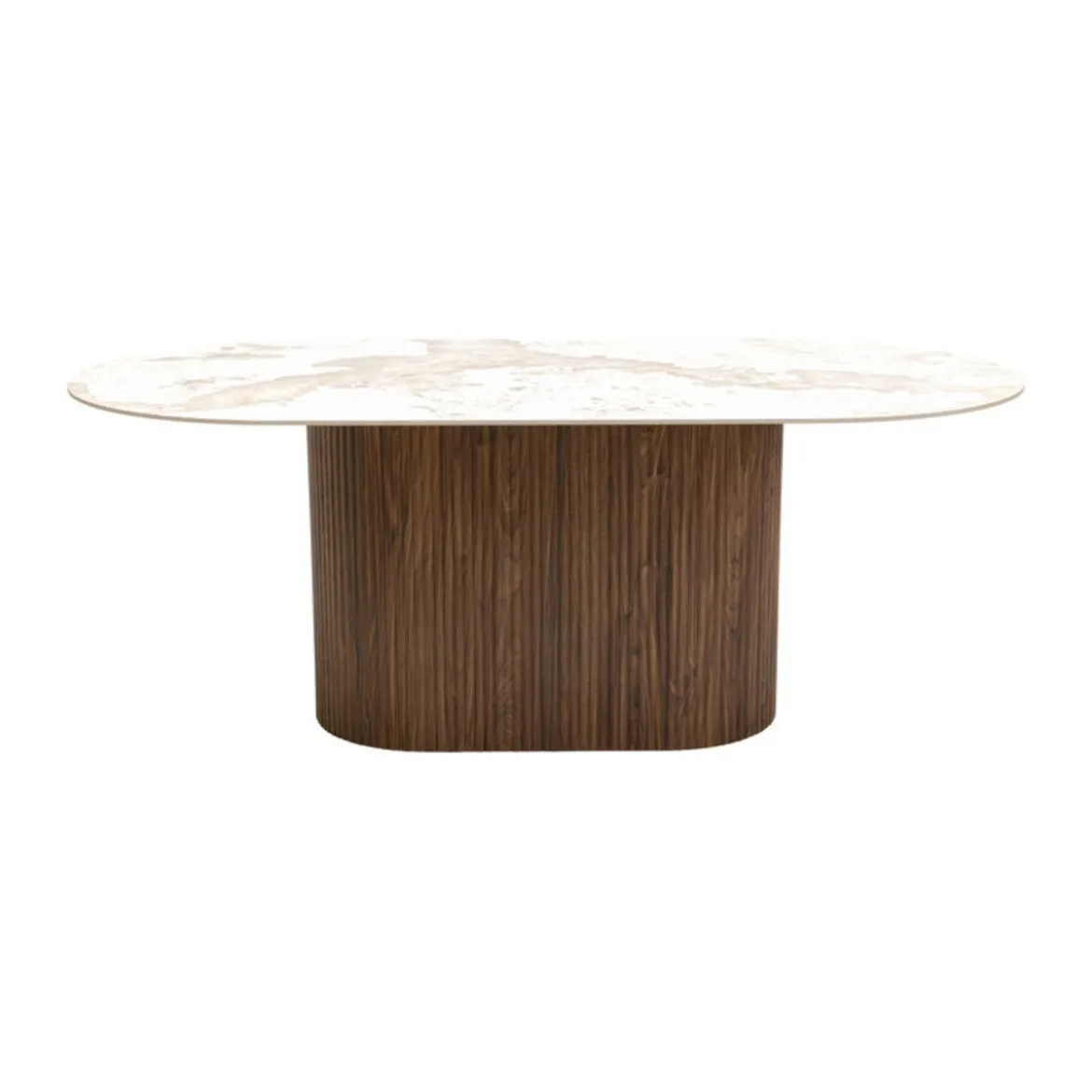 Marmere ovale eettafel - Kare Design Ruben