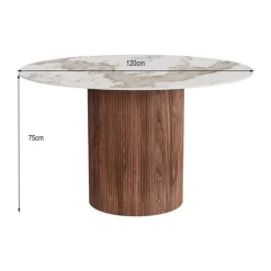 Marmere ronde eettafel - Kare Design Ruben