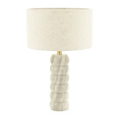 Marmer tafellamp beige - By-Boo Patron
