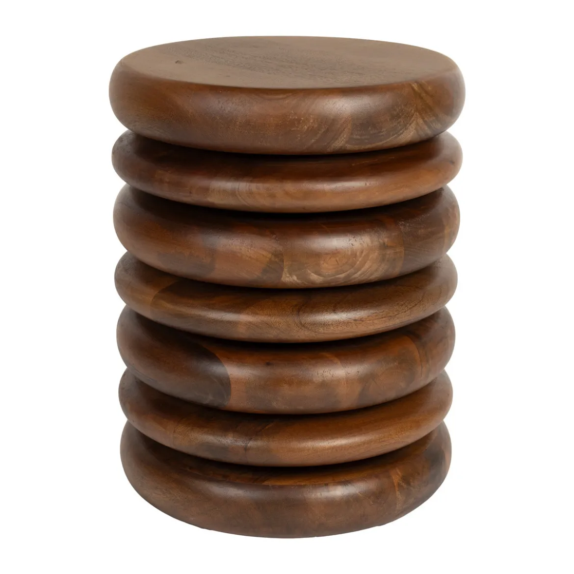 Massief houten kruk walnoot - Zuiver Disc