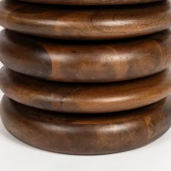 Massief houten kruk walnoot - Zuiver Disc