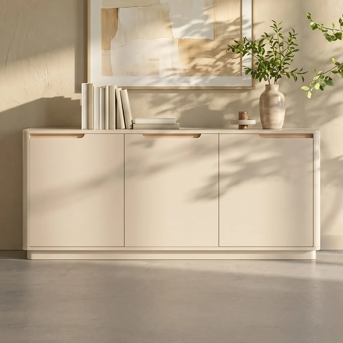 Mat dressoir grijsbeige - Bodio Twist