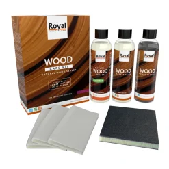 Matt Polish + Cleaner + Natural Wood Sealer 250 ml - Oranje Wood Care Kit Sealer